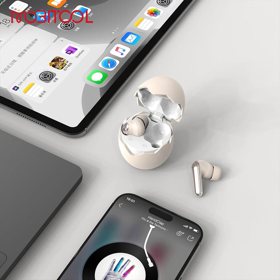 هندزفری بلوتوث طرح تخم مرغ پرودو Porodo Soundtec Podshell Wireless Earbuds PDST2231 — تصویر ۵