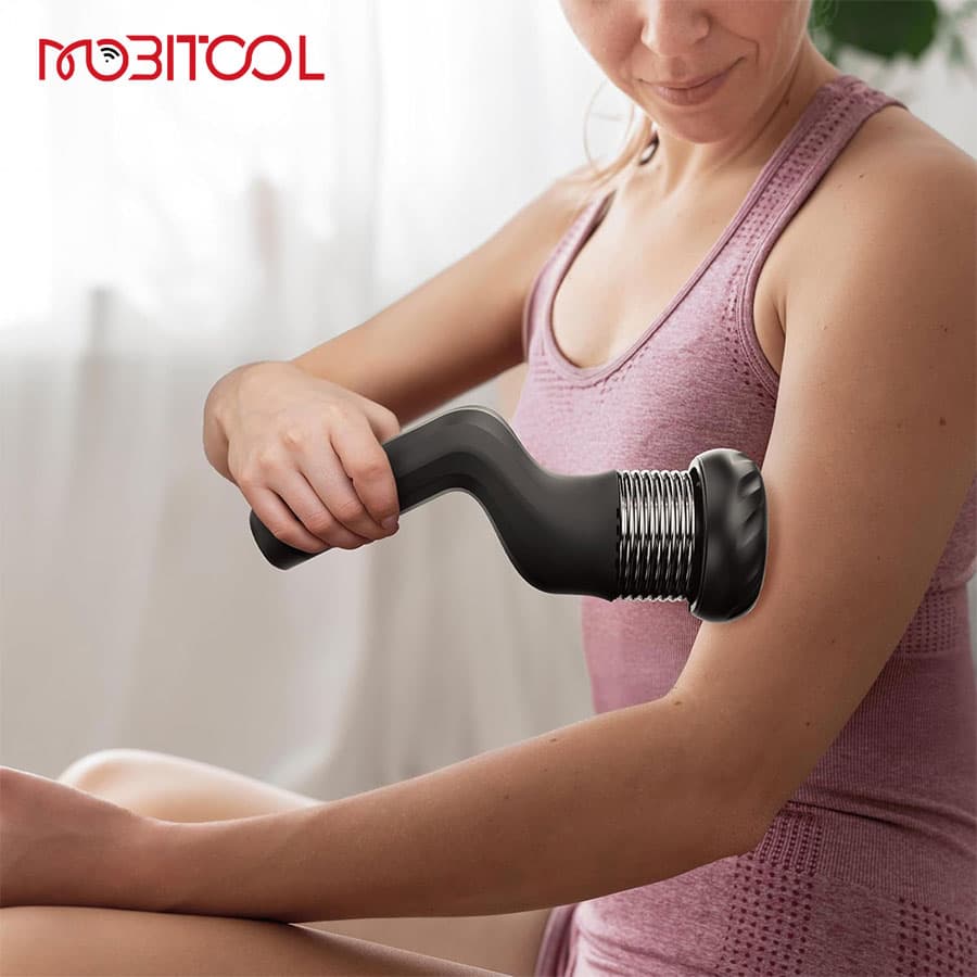 ماساژور چرخشی پرودو با چهار سری ماساژ Porodo 4-Head Rotating Muscle Relief Massager PDLFSTHX102 — تصویر ۵