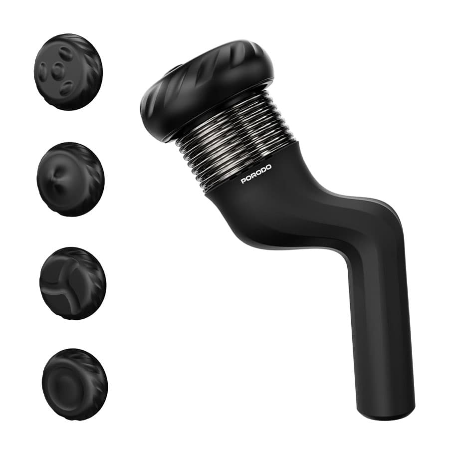 ماساژور چرخشی پرودو با چهار سری ماساژ Porodo 4-Head Rotating Muscle Relief Massager PDLFSTHX102