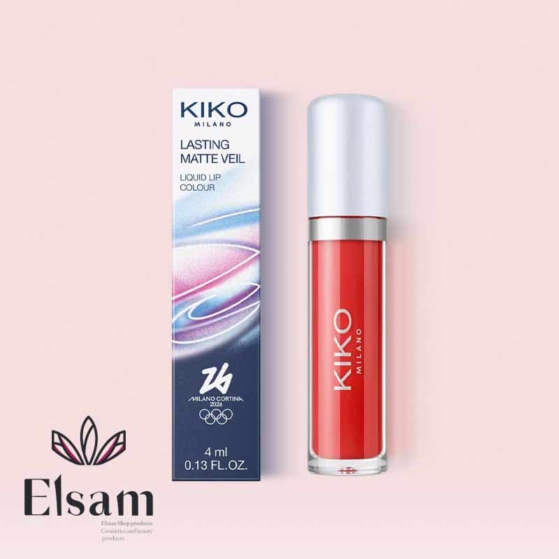 رژلب مایع کیکو milano cortina 2026 lasting matte veil liquid lip colour — تصویر ۲