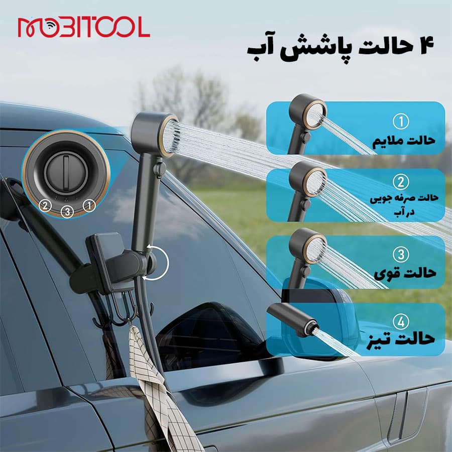 دوش کمپینگ شارژی با مخزن 20 لیتری گرین لاین Green Lion Camping Shower with Intelligent Digital Display — تصویر ۷