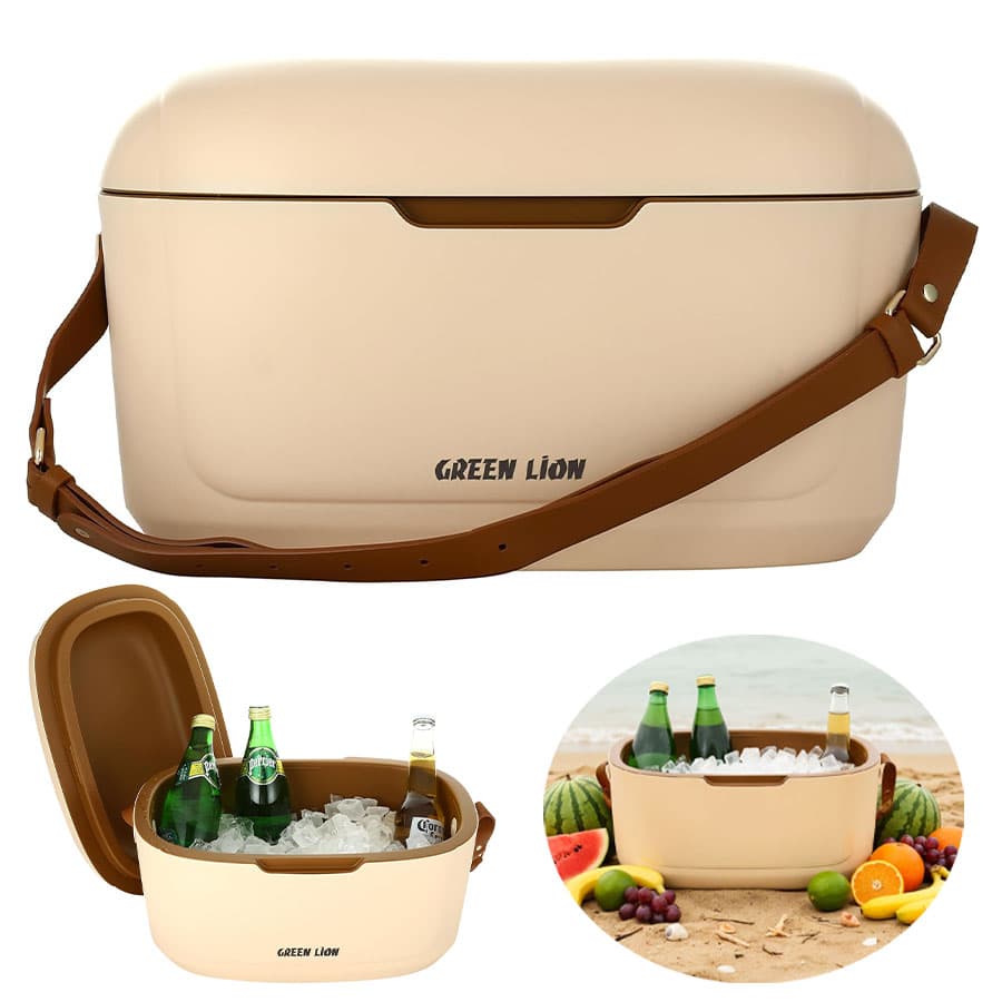جعبه خنک نگهدارنده عایق دار 12 لیتری گرین لاین Green Lion Vintage 12L Insulated Cooler Box