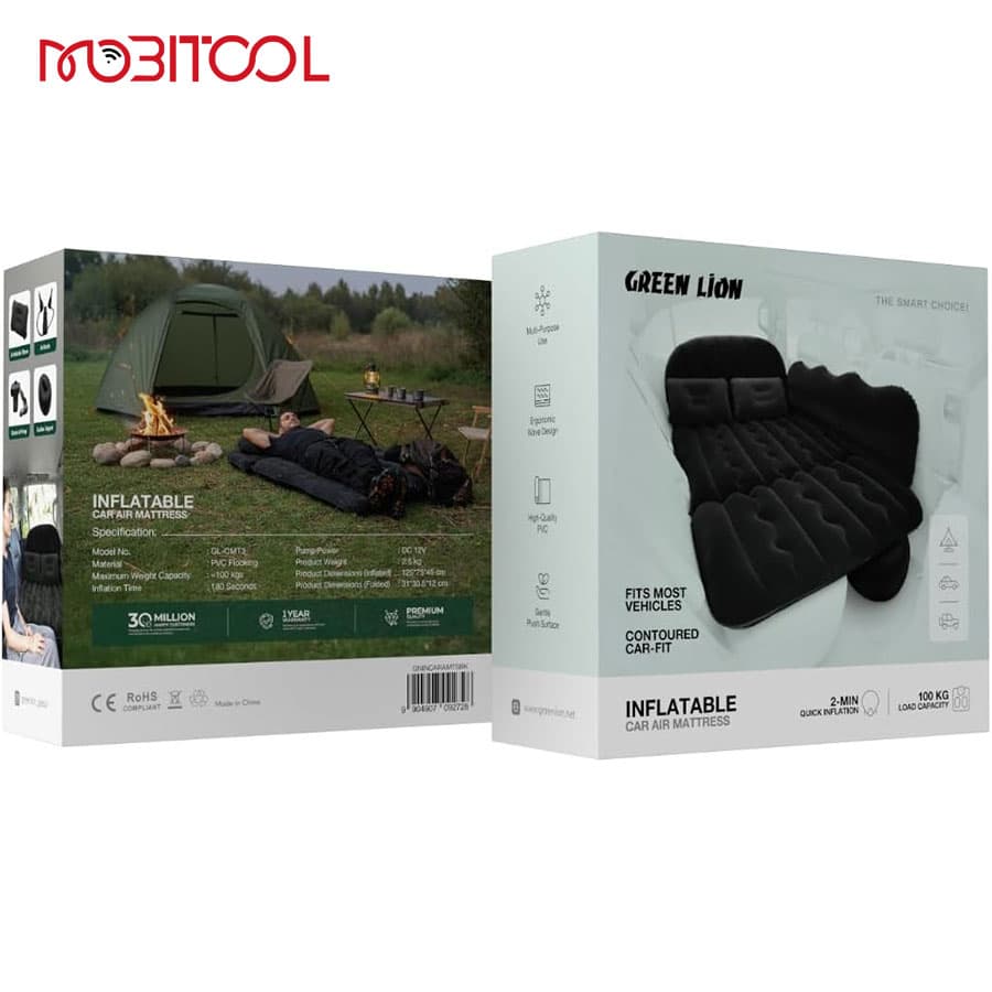 تشک بادی خودرو گرین لاین Green Lion Inflatable Car Air Mattress — تصویر ۹