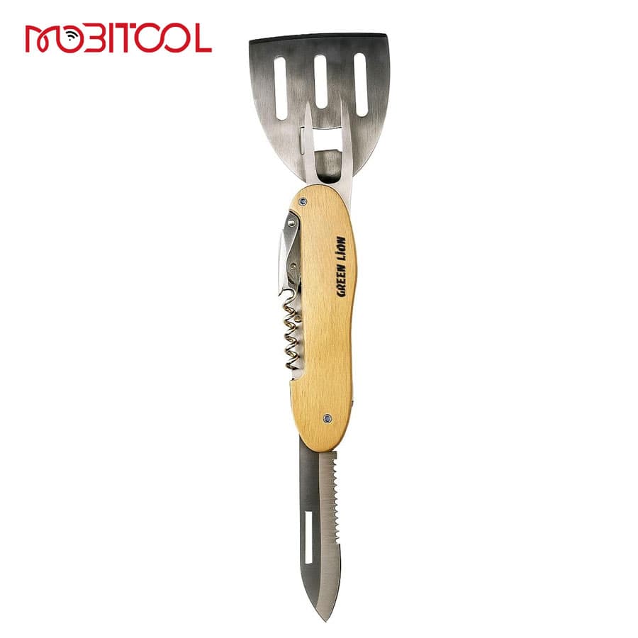 ست ابزار 5 کاره باربیکیو گرین لاین Green Lion Multifunction BBQ Tool Set — تصویر ۵