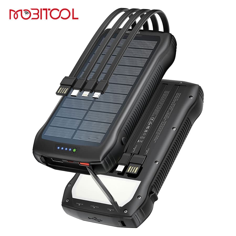 پاوربانک خورشیدی 20000 میلی آمپر گرین لاین Green Lion Solar Force 20000mAh Power Bank — تصویر ۳