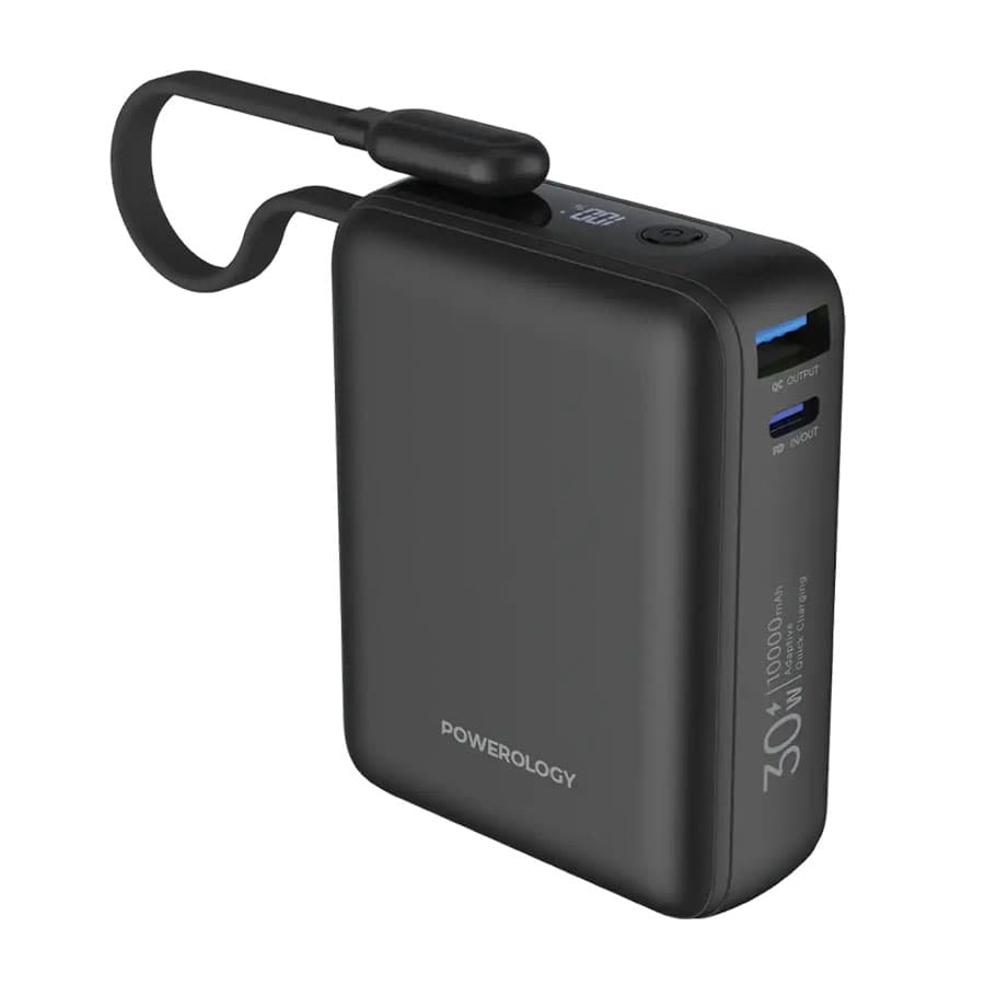 پاوربانک 10000 میلی آمپر 30 وات پاورولوژی Powerology Montreal 10000mAh Power Bank