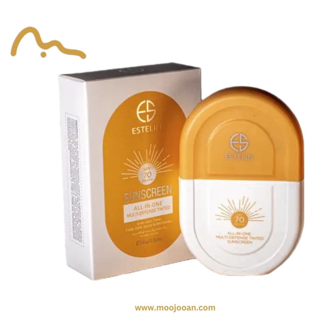کرم ضد آفتاب رنگی استلین SPF 70 مدل All-In-One — تصویر ۳