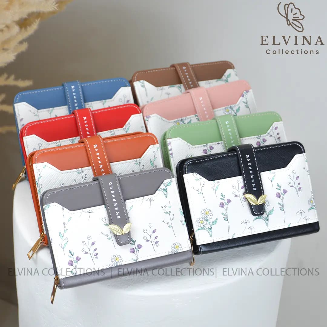 کیف پول جاکارتی فانتزی ساحل با طرح گل — تصویر ۲