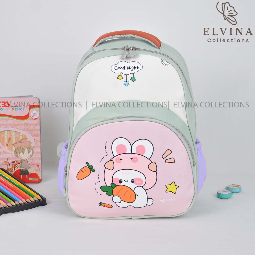 کوله پشتی فانتزی پیش دبستانی مهدکودک طرح خرگوش و خرس کد 1738 — تصویر ۵
