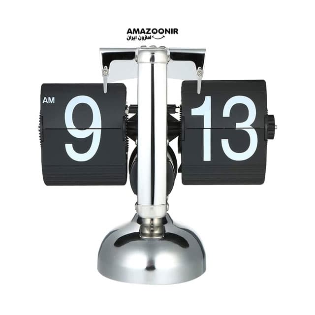 ساعت رومیزی استیل مدل Flip Clock