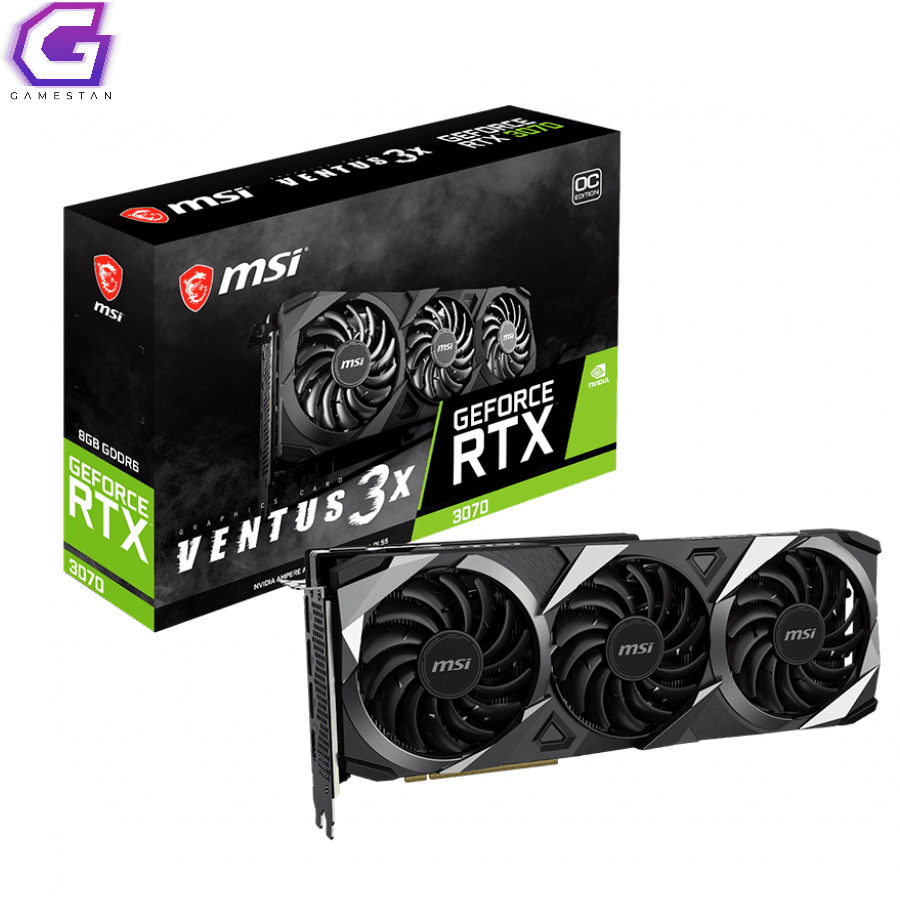 کارت گرافیک ام اس آی MSI GeForce RTX 3070 Ventus 3X 8GB — تصویر ۲