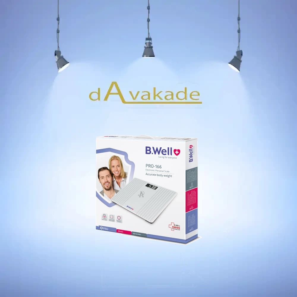 ترازوی دیجیتال شیشه‌ای WK-166 بی ول B.Well