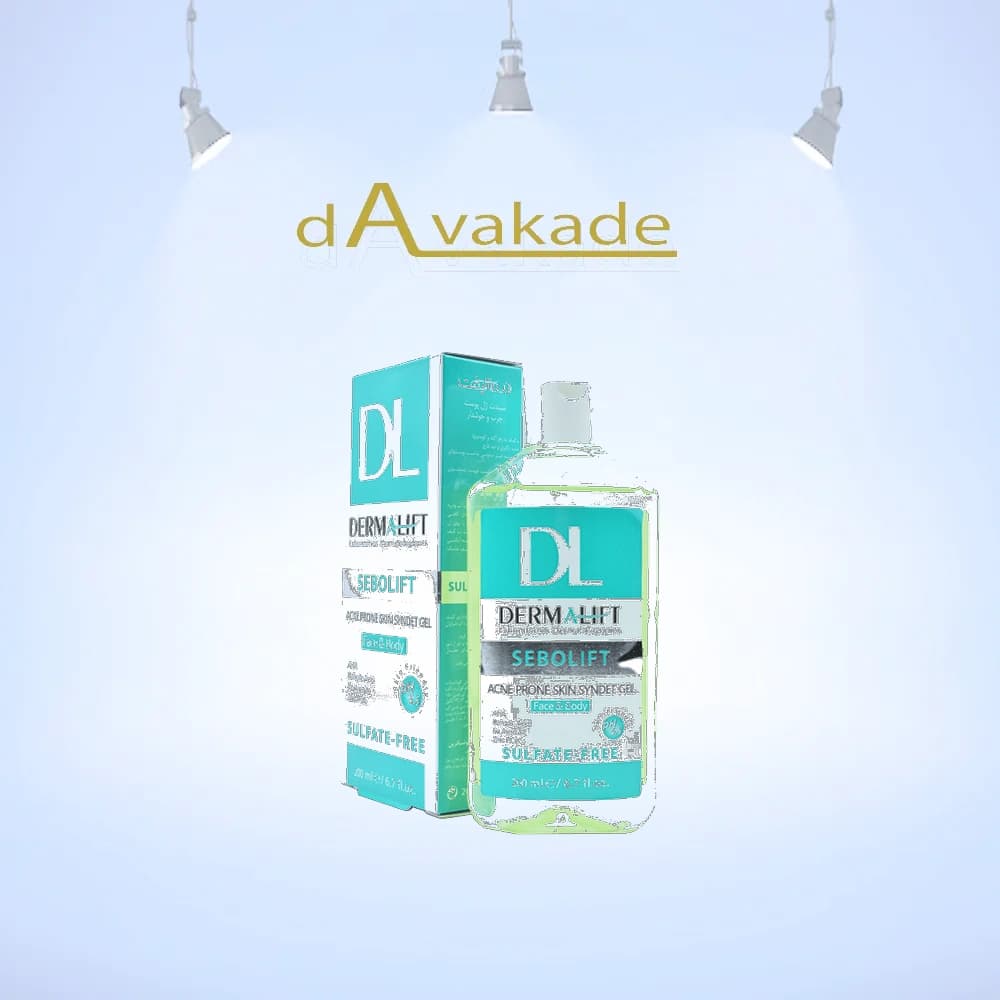 سیندت ژل پوست چرب و جوشدار سبولیفت درمالیفت DERMALIFT Sebolift Syndet Gel