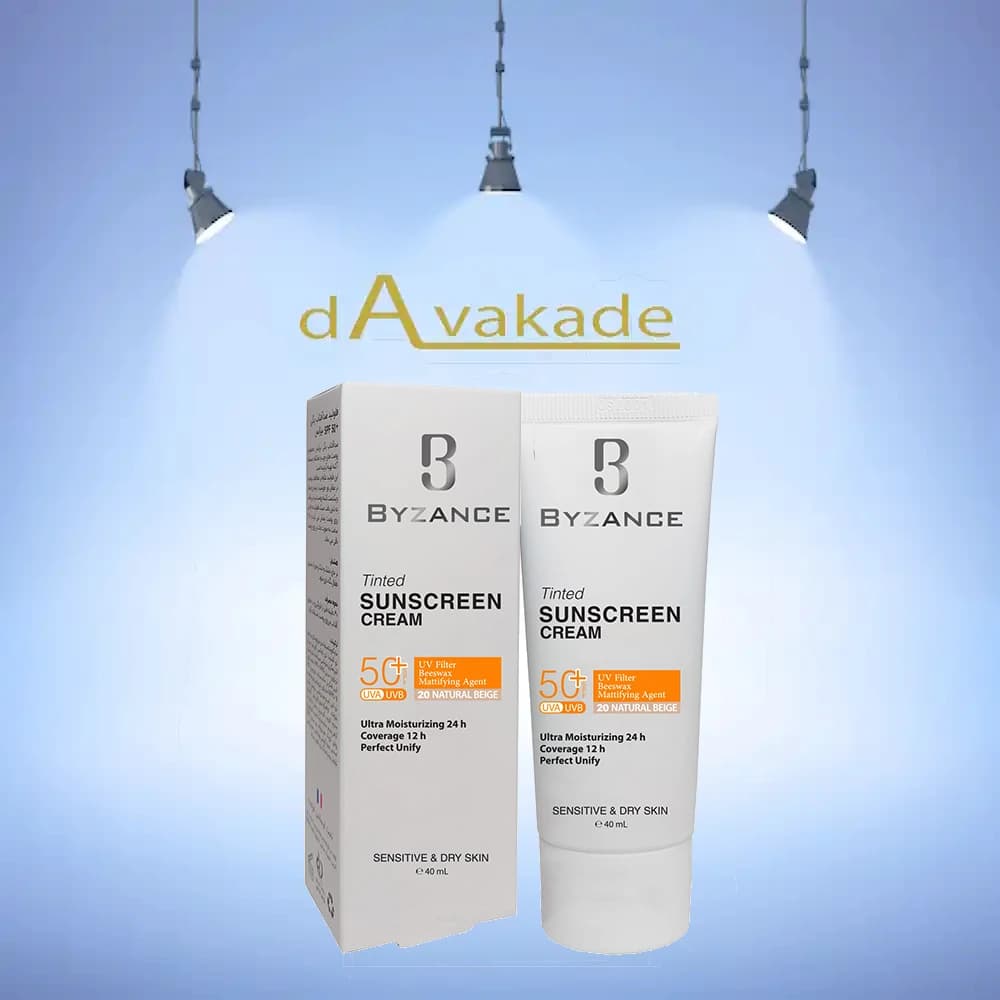 کرم ضد آفتاب پوست خشک 40 برنز SPF50 بیزانس BYZANCE — تصویر ۲