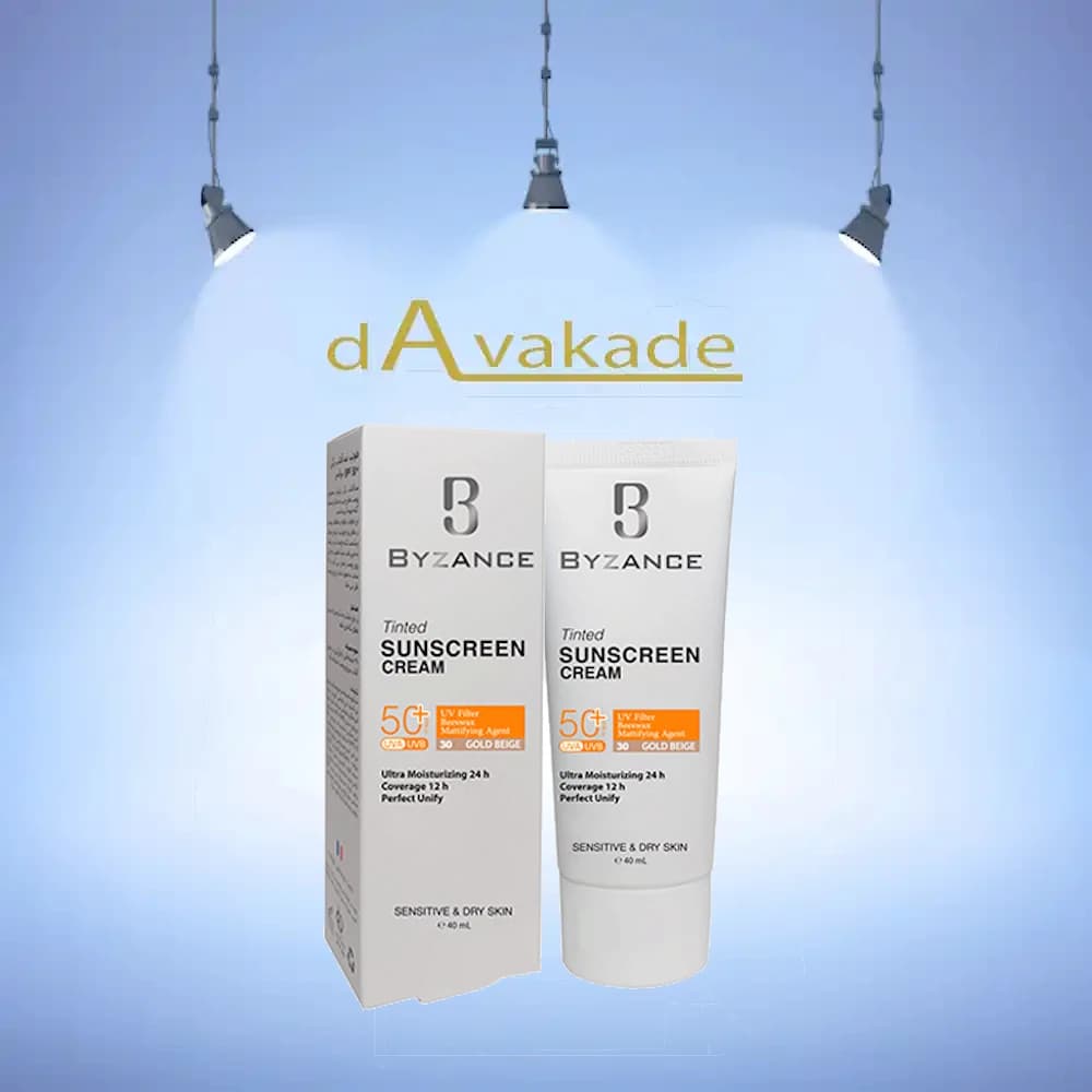 کرم ضد آفتاب پوست خشک 40 برنز SPF50 بیزانس BYZANCE — تصویر ۷