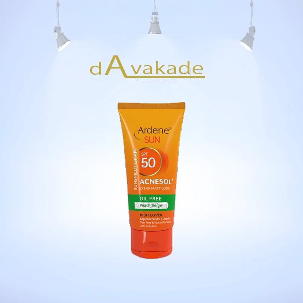 کرم ضد آفتاب SPF50 فاقد چربی بژ طبیعی اَکنسول آردن ardene ACNESOL