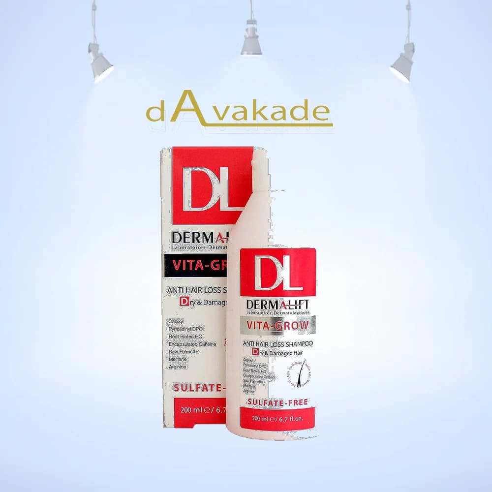 شامپو تقویتکننده موی خشک ویتا گرو درمالیفت DERMALIFT Vita Grow Shampoo