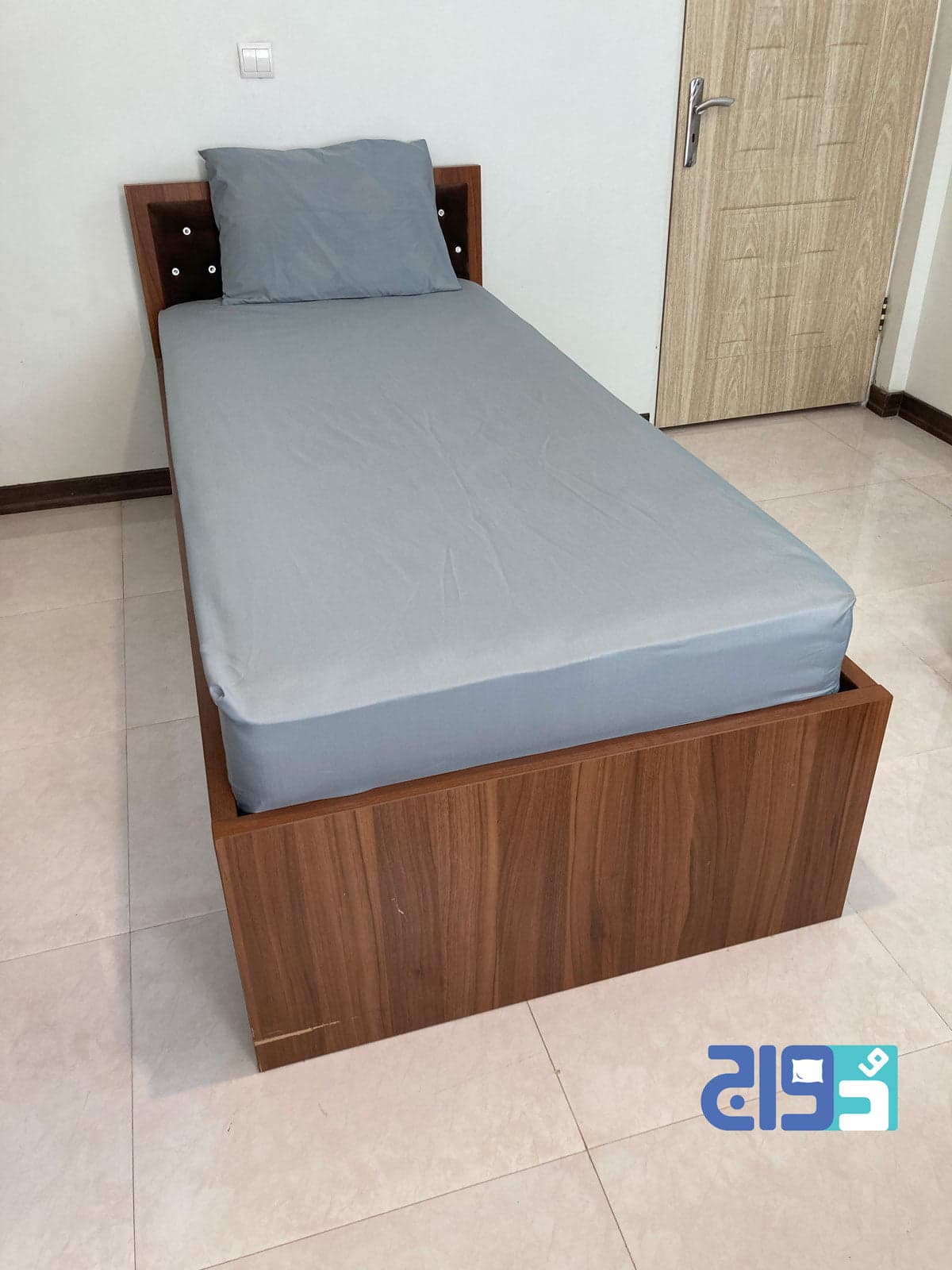 روتختی کشدار تشک 120 تک رنگ ( طوسی) کد 140105051