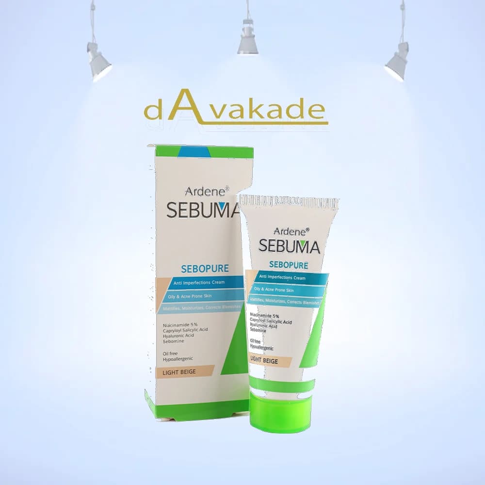 کرم ضد جوش رنگی بژ روشن مناسب پوست چرب سبوما آردن ardene SEBUMA