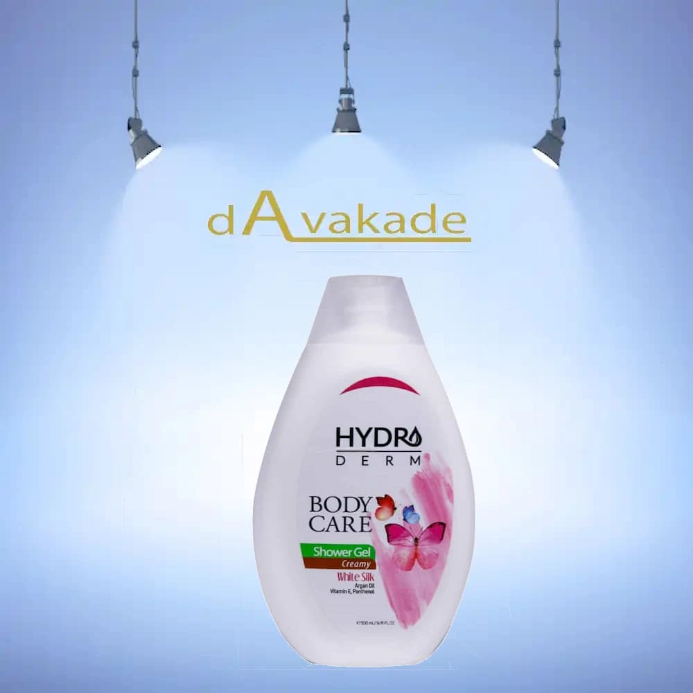 شامپو بدن کرمی هیدرودرم HYDRODERM ابریشم سفید – پاک‌کنندگی ملایم و مرطوب‌کننده پوست
