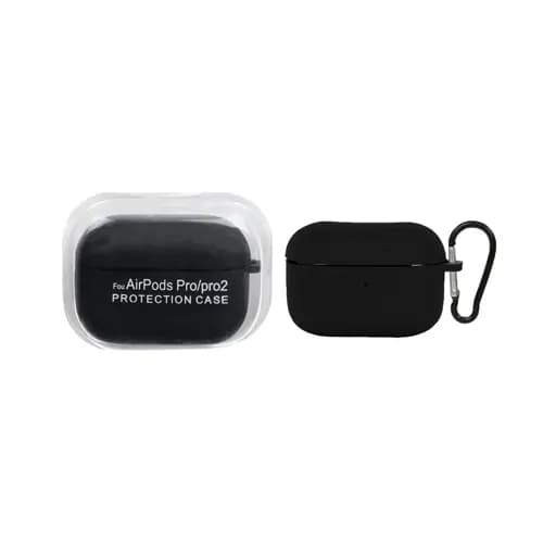 کاور ایرپاد سیلیکونی اورجینال Airpods Pro 2 – مشکی — تصویر ۲