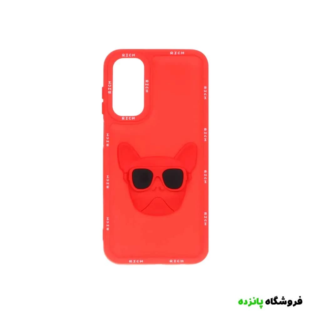 قاب RICH عروسک برجسته Samsung A15 – قرمز
