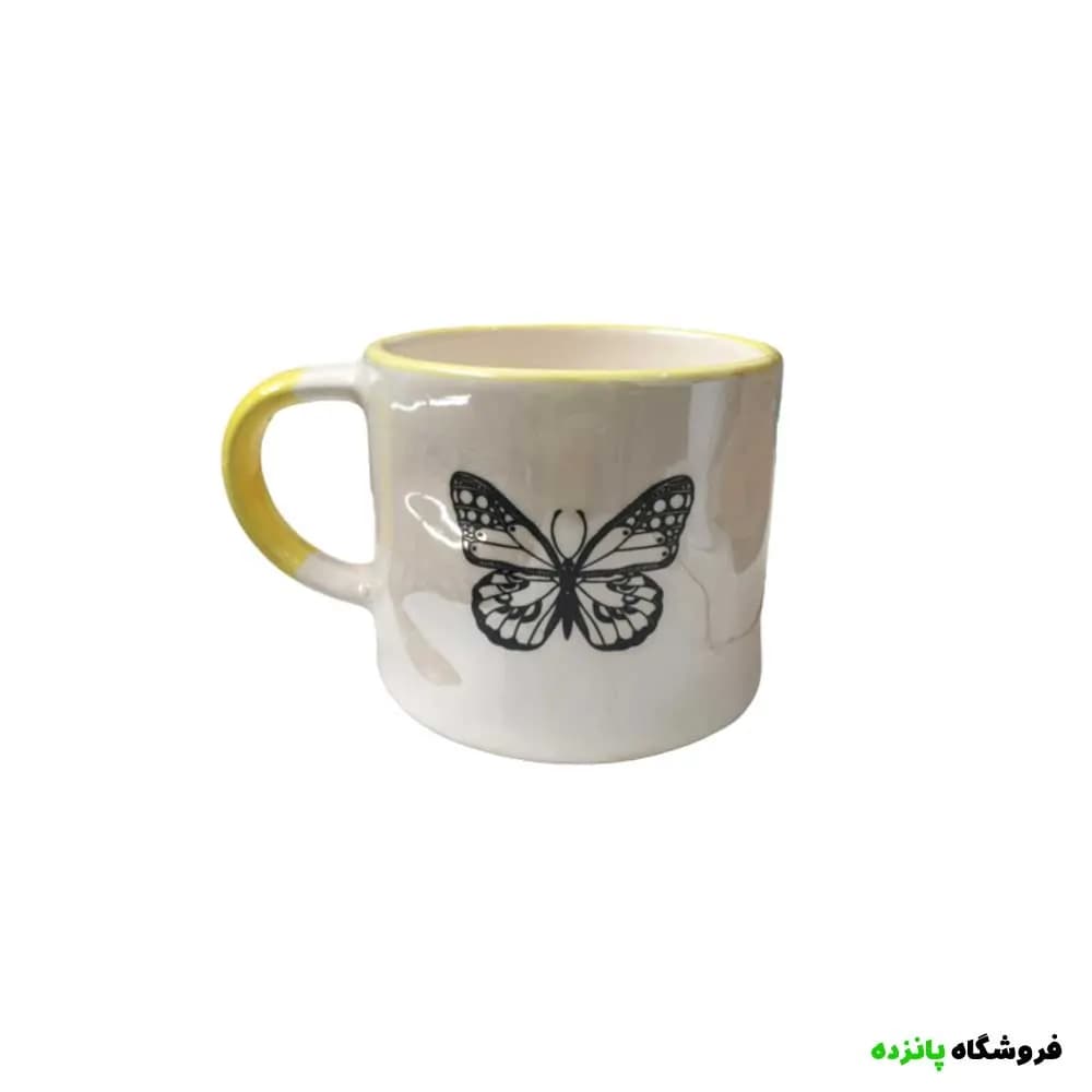 ماگ بزرگ طرح پروانه — تصویر ۳