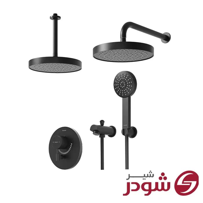 شیر حمام توکار شودر مدل مارینو تیپ 4 کروم — تصویر ۷