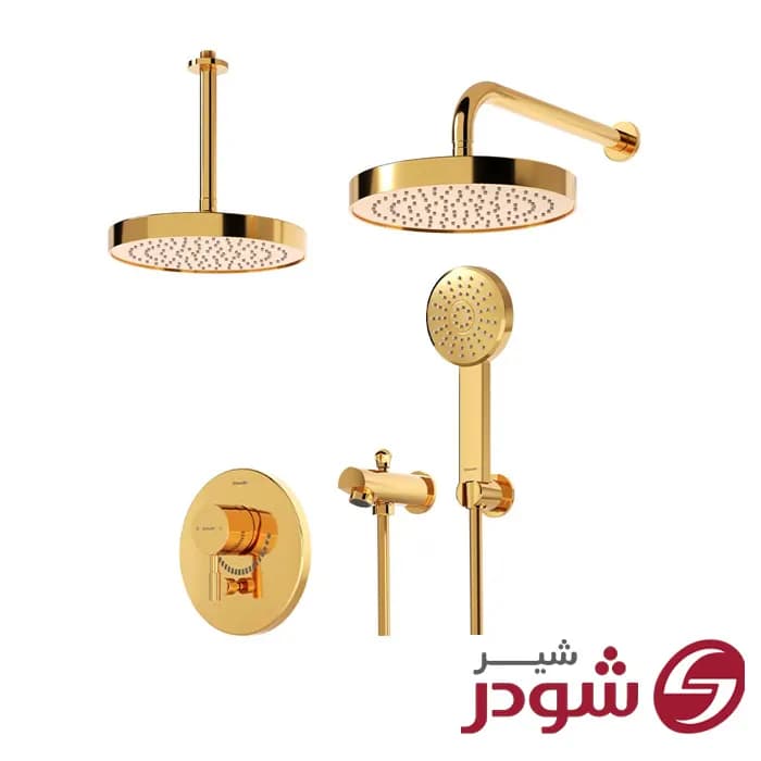شیر حمام توکار شودر مدل مارینو تیپ 4 کروم — تصویر ۶