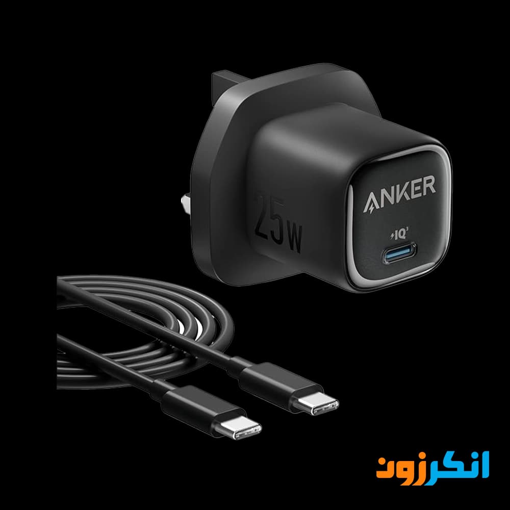شارژر دیواری 25 وات انکر همراه کابل USB-C مدل B2656