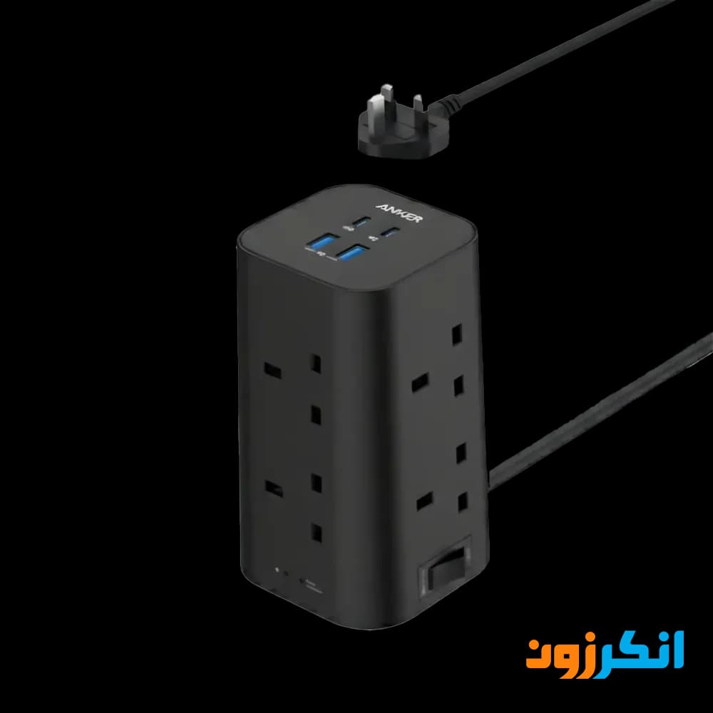 چندراهی برق 20 وات انکر با 12 پورت خروجی مدل A9185