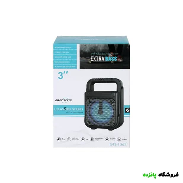 اسپیکر بی سیم EXTRA BASS مدل GTS-1362 — تصویر ۳