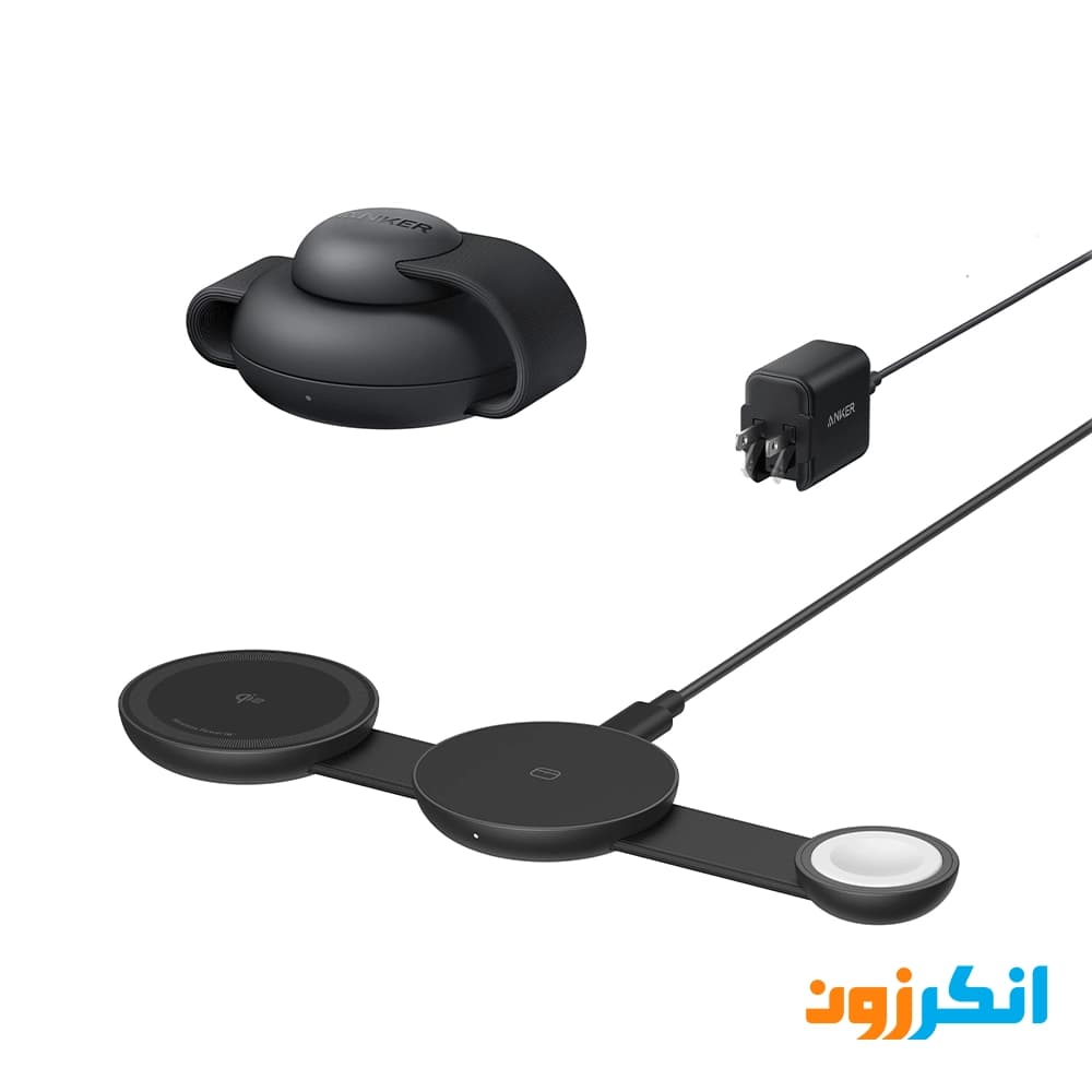 شارژر مگ‌سیف سه کاره انکر با توان 15 وات مدل B25M8