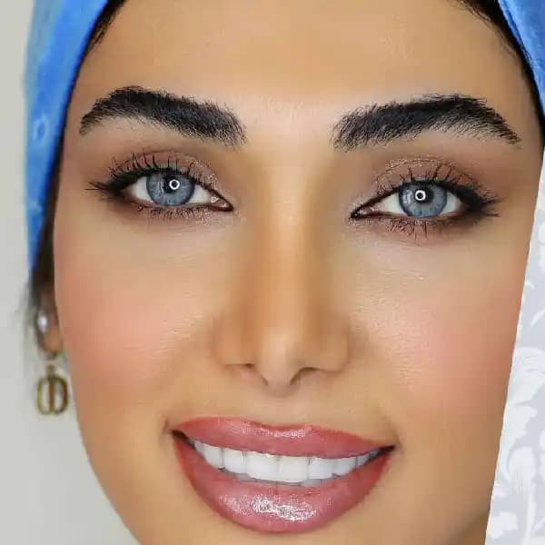 لنز رنگی چشم اکسیژن آی شماره 304 مدل bluish ice