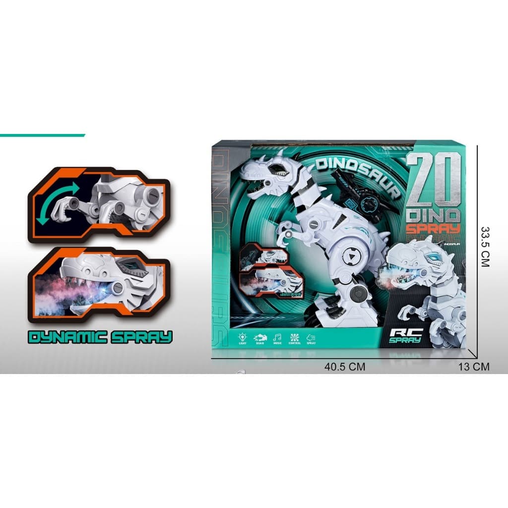 ربات دایناسور کنترلی شارژی دود زا راه رونده 585/20 — تصویر ۹