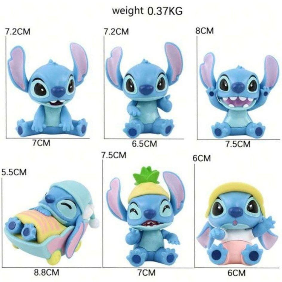 فیگور مدل لیلو و استیج Lilo and Stitch مجموعه 6 عددی — تصویر ۲