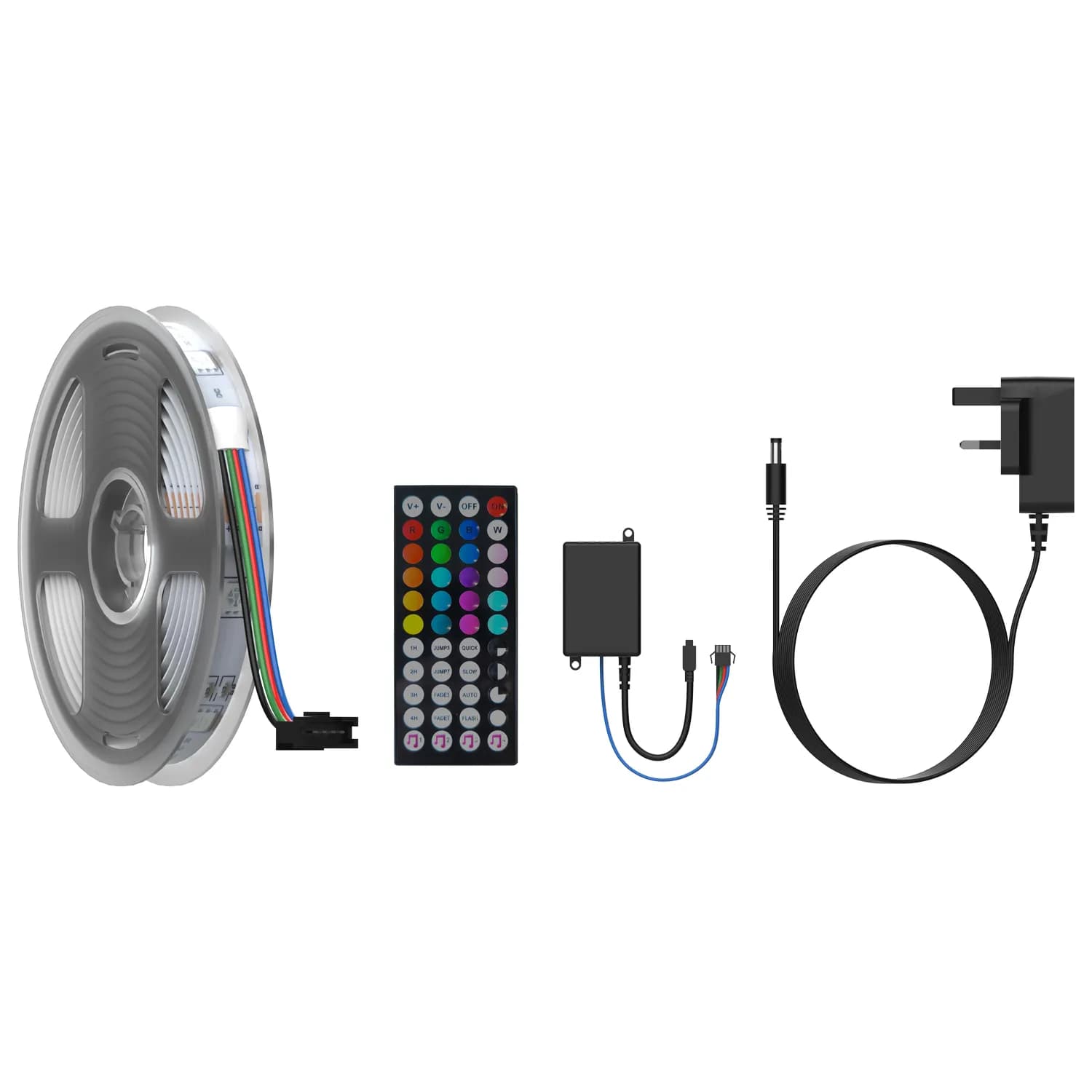 ریسه ال ای دی پرودو RGB طول ۵ متر با ریموت کنترل