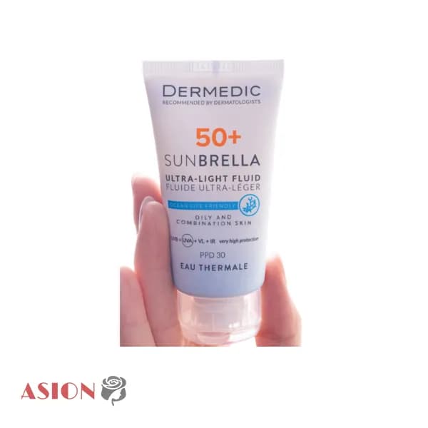 فلویید ضدآفتاب اولترا لایت پوست چرب درمدیک SPF 50+ — تصویر ۷