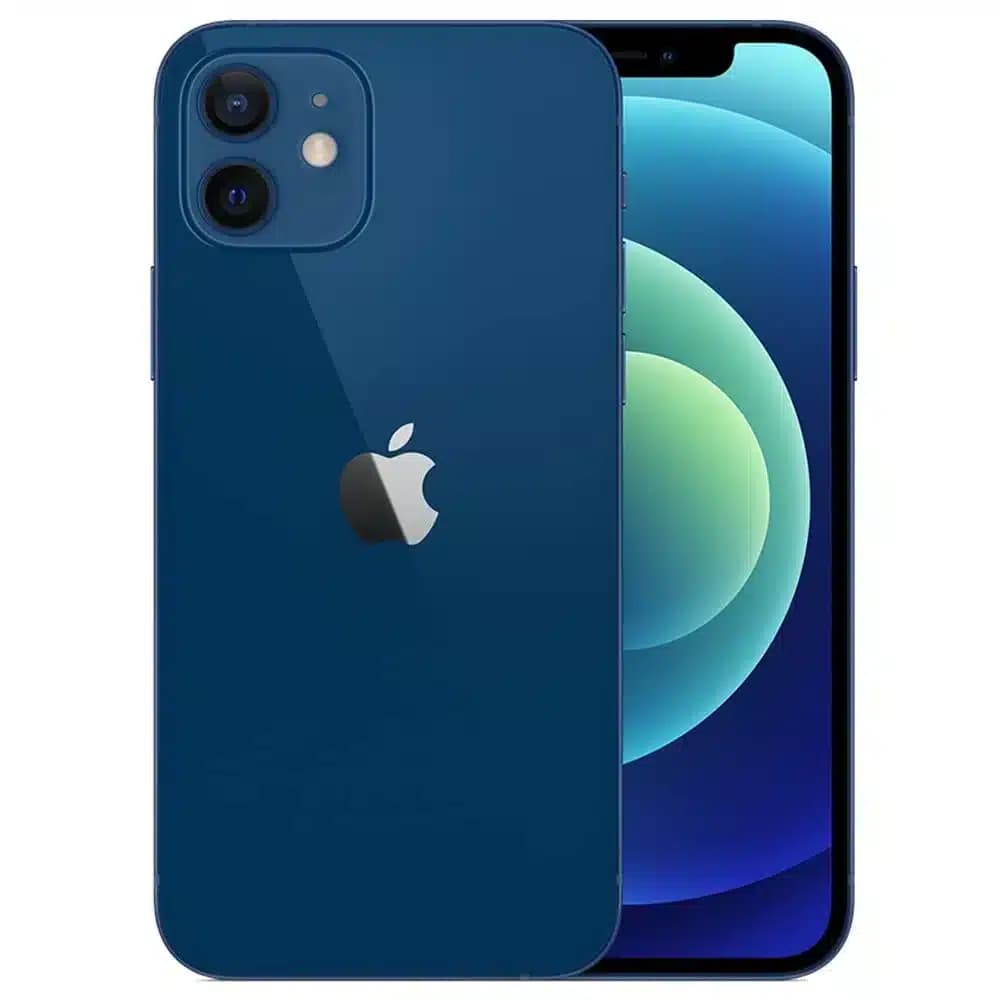 گوشی اپل iPhone 12 Normal آبی | 128 گیگابایت دو سیم رجیستر باتری 100 (استوک جعبه اصلی)