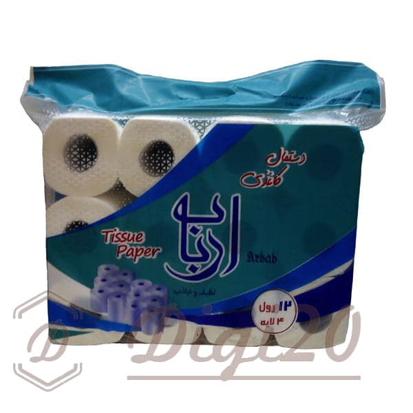 دستمال توالت 12 قلو ارباب — تصویر ۲