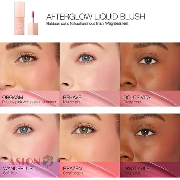 رژگونه مایع نارس مدل After Glow — تصویر ۴