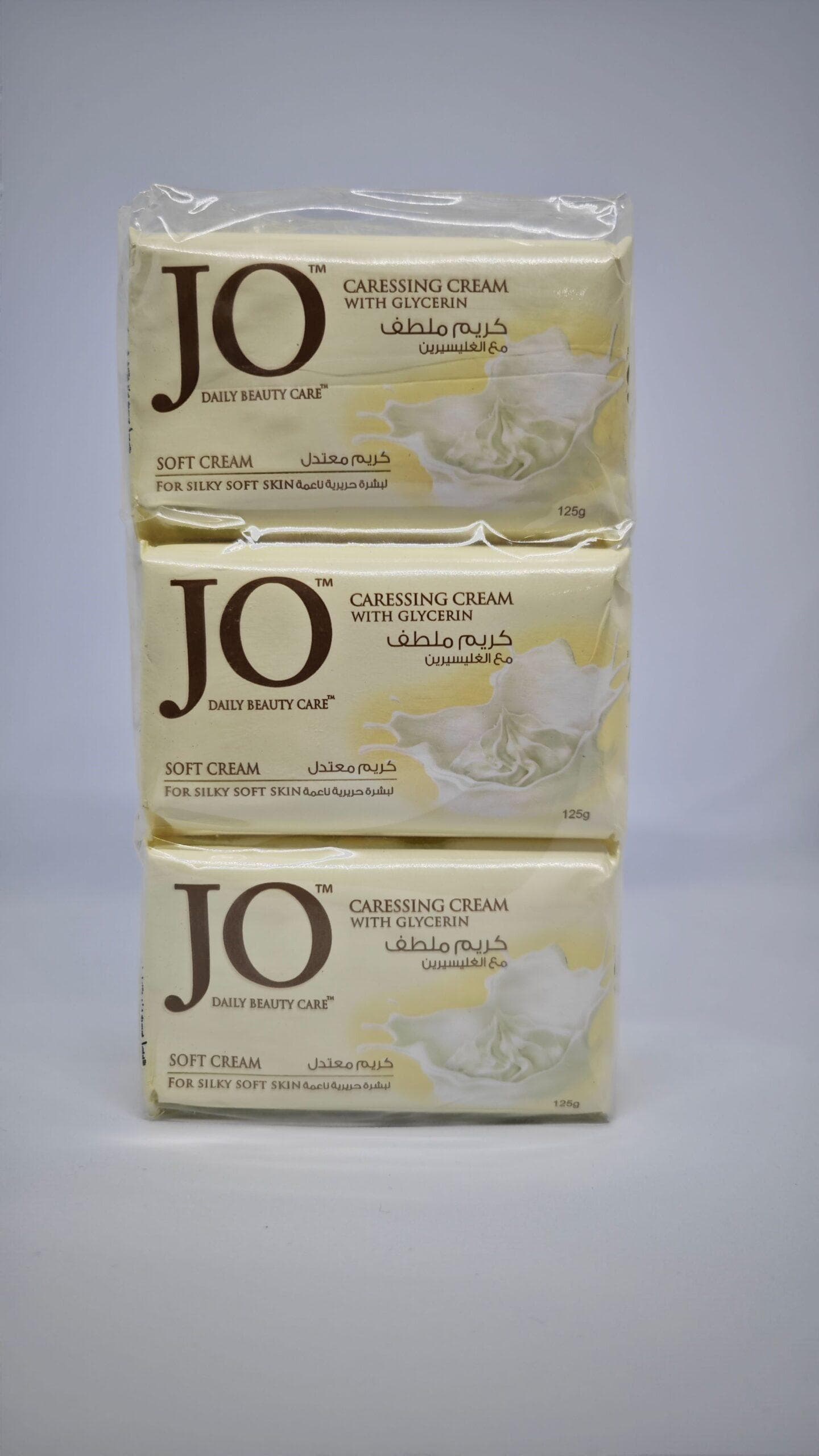 صابون جو JO رایحه شیر و وانیل بسته 6 عددی 125 گرم — تصویر ۲