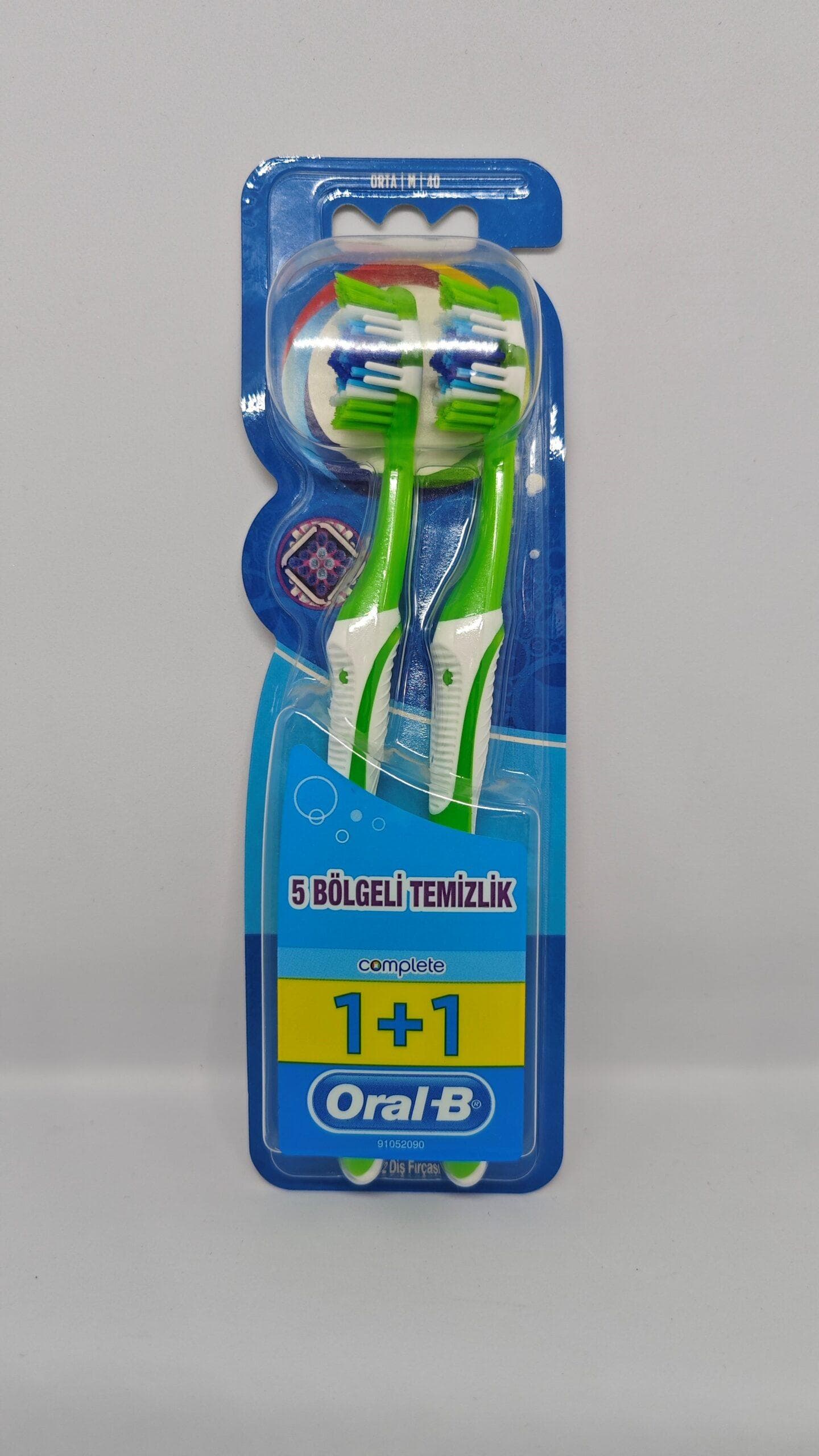 مسواک اورال بی ORAL-B مدل 5WAY CLEAN بسته 2 عددی با برس متوسط