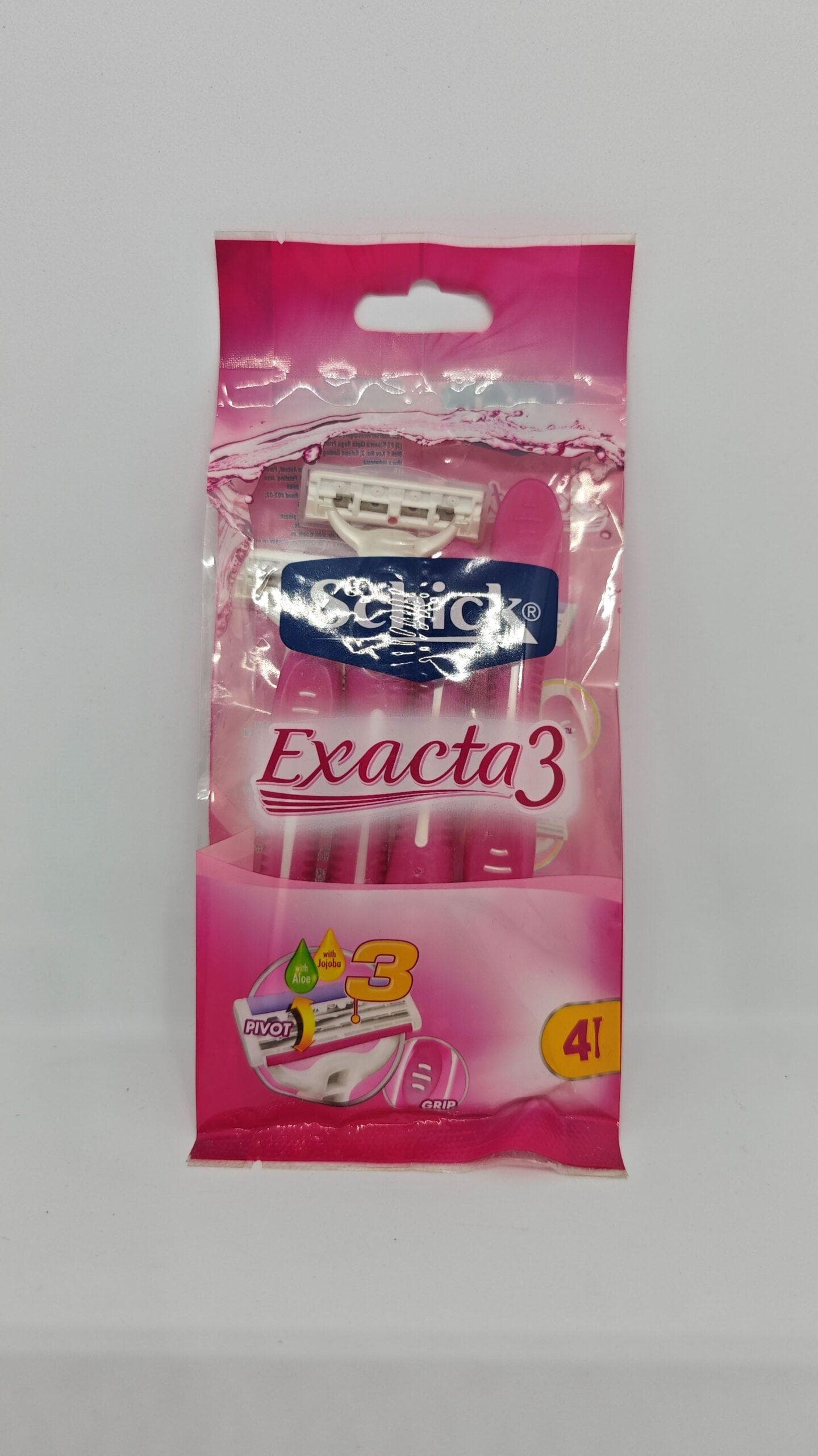 خود تراش زنانه 3 لبه شیک Schick مدل Exacta 3 بسته 4 عددی