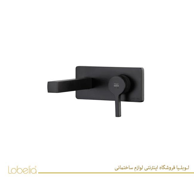 متعلقات شیر دستشویی توکار مشکی آوا kwc کی دبلیوسی
