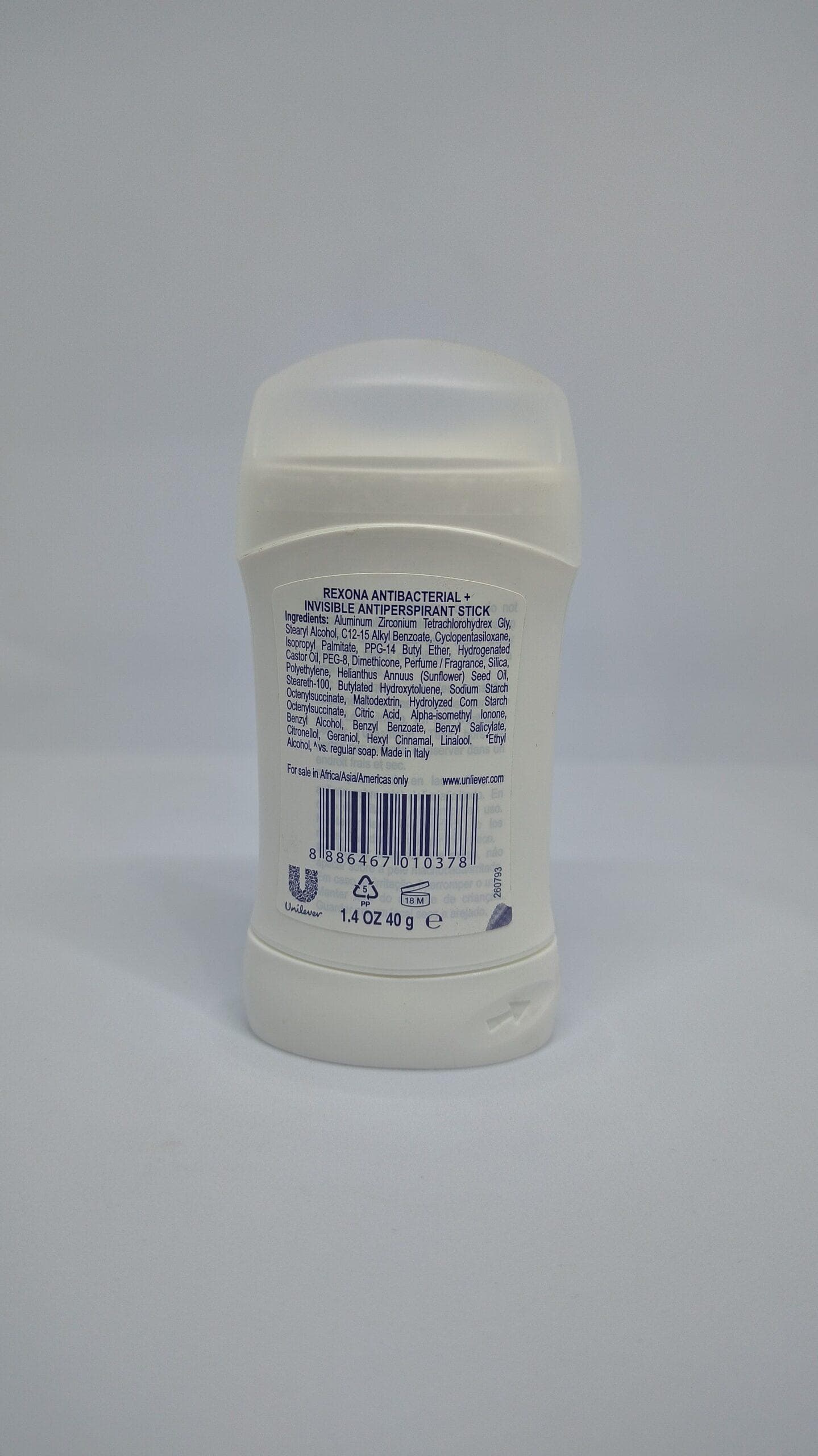 مام صابونی زنانه رکسونا Rexona مدل B&W Antibacterial INVISIBLE حجم 40 میل — تصویر ۷