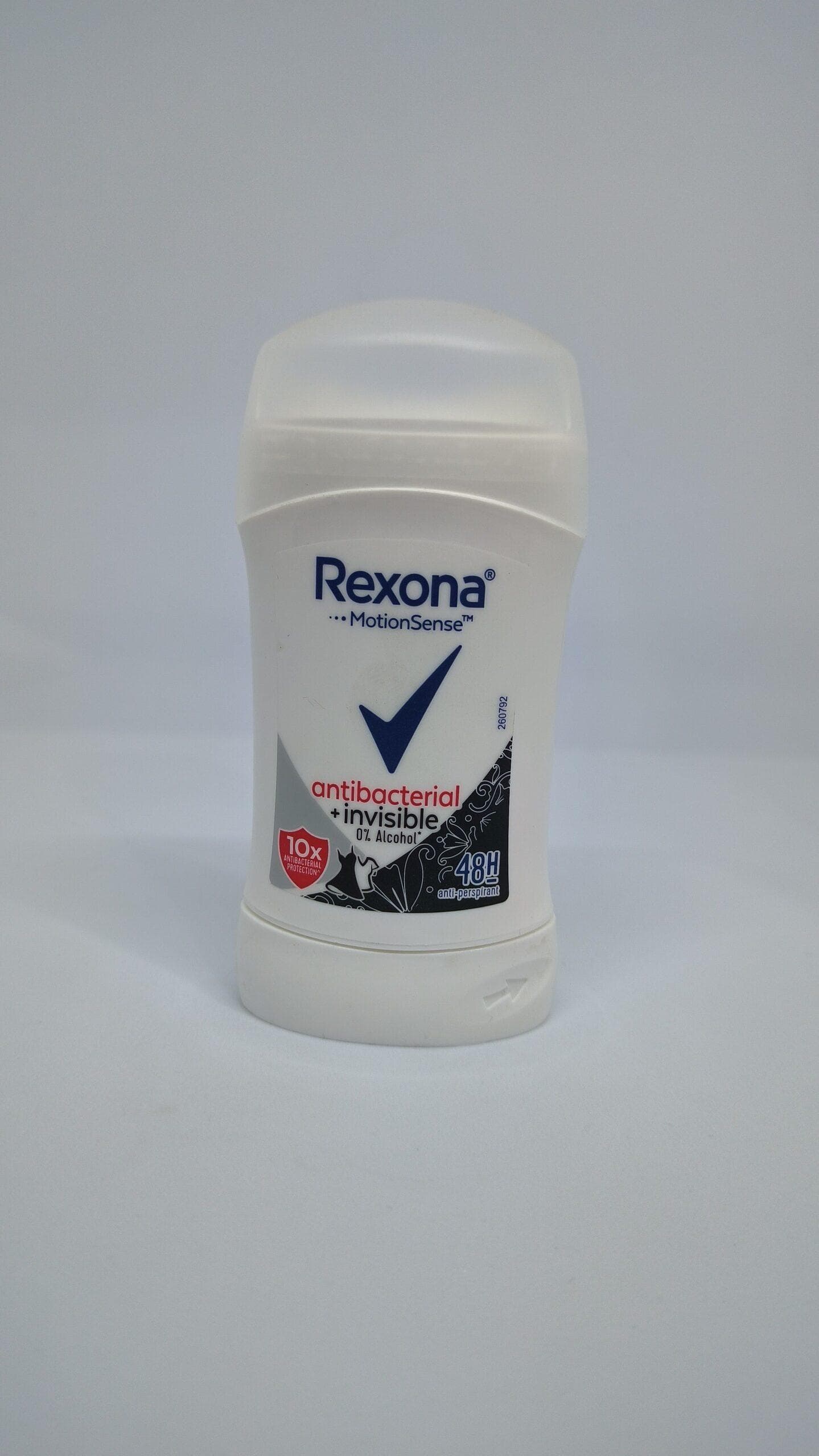 مام صابونی زنانه رکسونا Rexona مدل B&W Antibacterial INVISIBLE حجم 40 میل — تصویر ۲