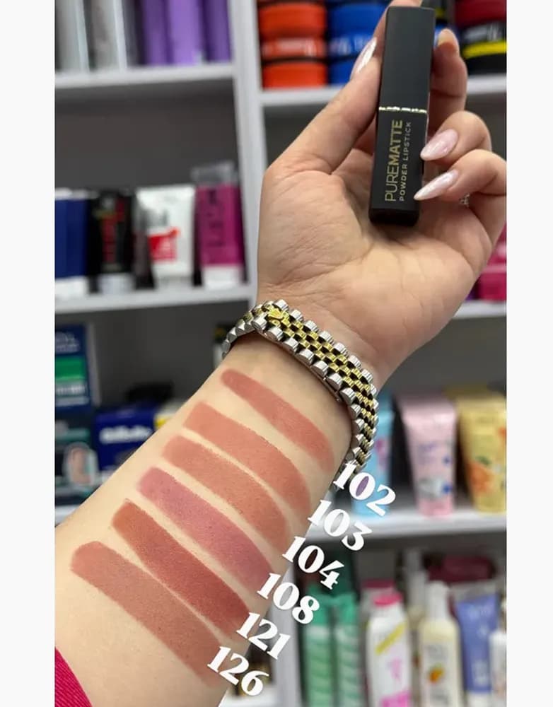 رژ لب جامد گلدن رز مدل Pure Matte — تصویر ۵