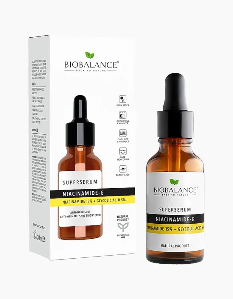 سوپر سرم نیاسینامید 15% و گلیکولیک اسید 5% بیوبالانس | 30 میل — تصویر ۹