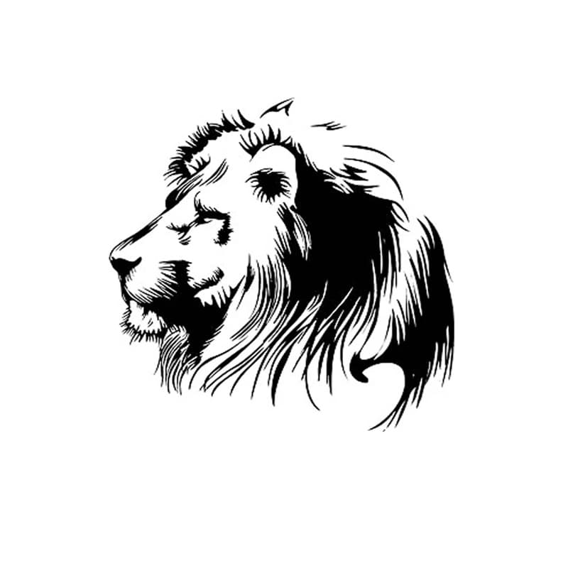 برچسب طرح شیر کد 2695 — تصویر ۵